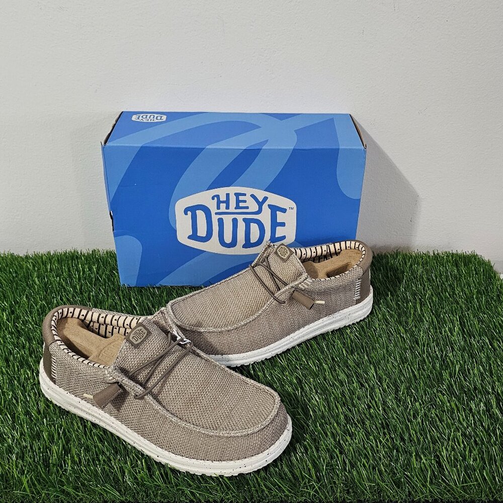 Hey Dude Wally Stretch Sox - Tan - Men's Shoes Size 8 - 41898